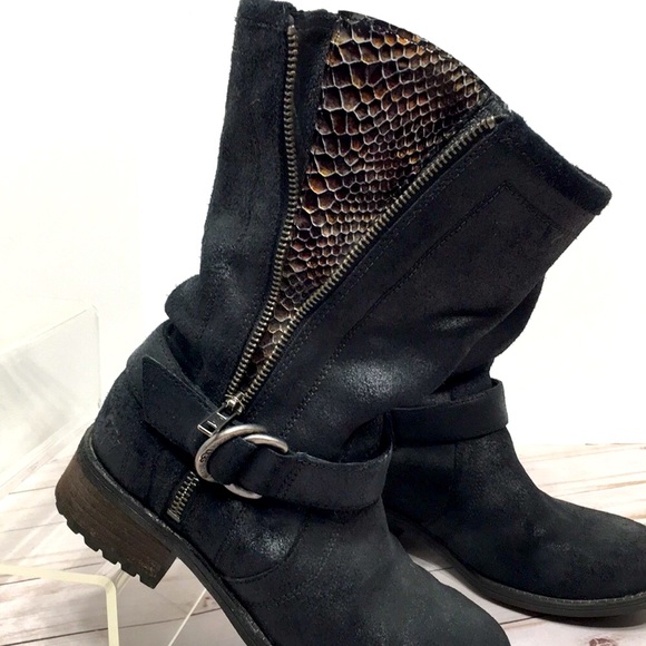 UGG Silva Moto Boots black 5.5 - Picture 6 of 16